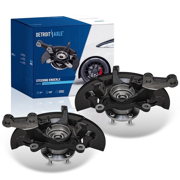 Detroit Axle - 2.5L Front Steering Knuckles for 2012-2017 Toyota Camry 2013 2014 2015 2016 Steering Knuckle & Wheel Bearing Hub Assembly Replacement