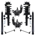 thumbnail image 1 of Detroit Axle - 8pc Front Steering Knuckles Kit for 2006-2007 Ford Focus, 2 Struts & Coil Spring 2 Sway Bars 2 Steering Knuckles & Wheel Bearing Hubs 2 Rear Shock Absorber Replacement Suspension, 1 of 9