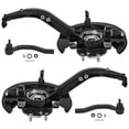 thumbnail image 1 of Detroit Axle - Front Steering Knuckles & Wheel Hub Bearing Outer Tie Rods Replacement for 2003-2007 Honda Accord 2.4L - 4pc Set, 1 of 9