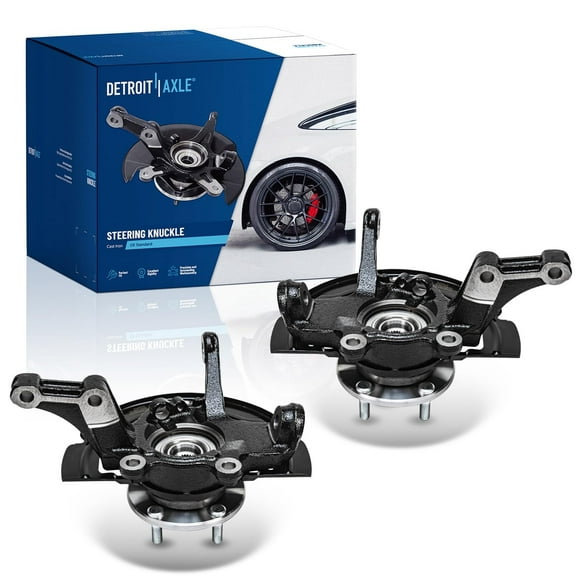 Detroit Axle - Front Steering Knuckles & Wheel Hub Bearings Replacement for 2002- 2006 Nissan Altima 2.5L