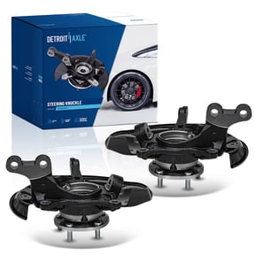 Detroit Axle - Front Steering Knuckles & Wheel Hub Bearings Replacement for 2010-2015 Toyota Highlander Lexus RX350 RX450h - 2pc Set
