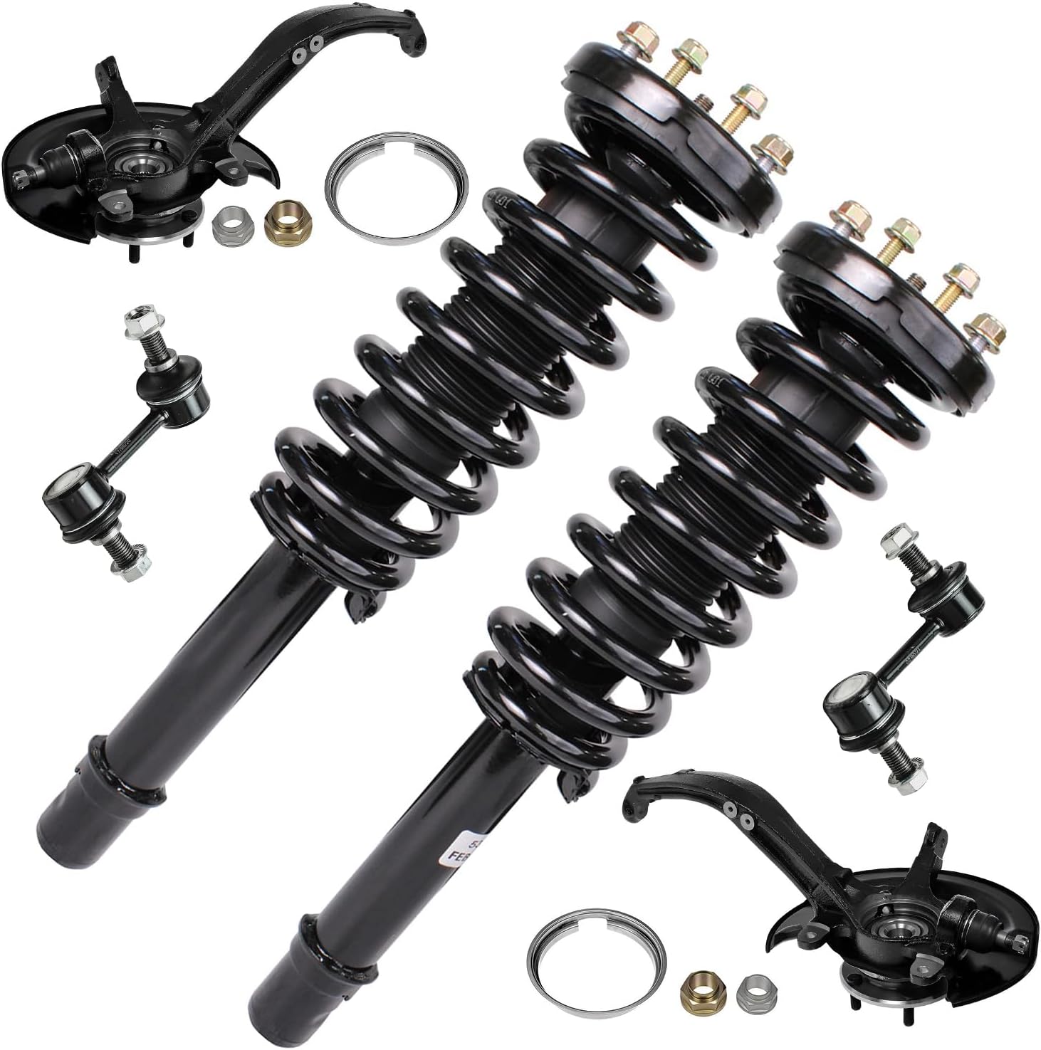 Detroit Axle Front Steering Knuckles & Wheel Hub Bearings Struts w