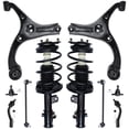 thumbnail image 1 of Detroit Axle - FWD Front Suspension Kit for 2006 2007 2008 2009 2010 2011 Hyundai Accent, 2 Ready Struts 2 Lower Control Arms 2 Lower Ball Joints 2 Outer Tie Rods 2 Sway Bars Replacement, 1 of 9