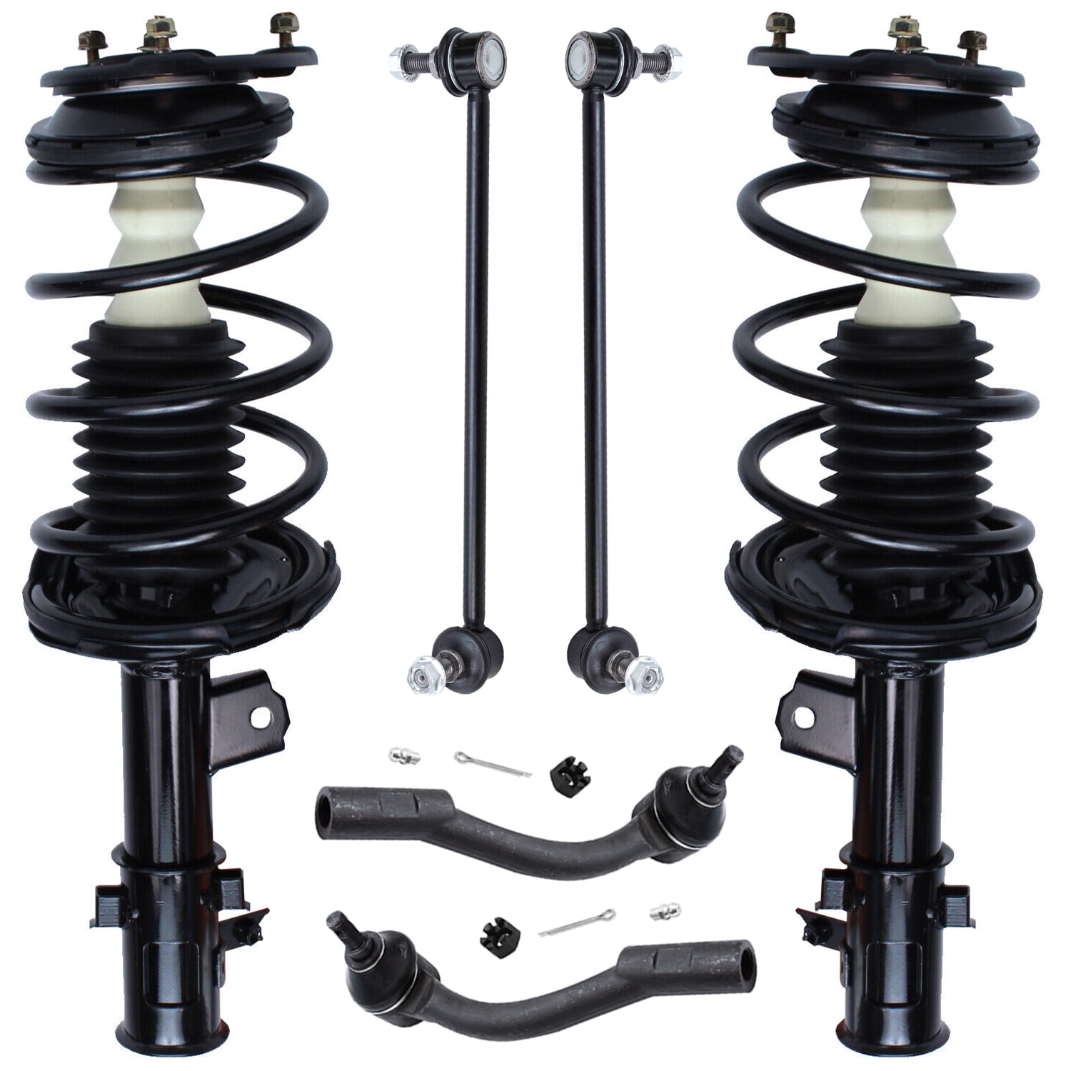Detroit Axle - Front Outer Tie Rods Replacement for Lexus Rx330 Rx350 Rx400H トヨタ Highlander - 2pc Set Front Suspension Parts Detroit Axle - 2 Front For 2005-2006 Nissan