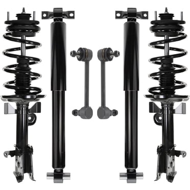 Complete Struts And Shocks Kit For 2006-2007 Ford Focus – Front & Rear With Sway Bar Links – 1 Year Warranty