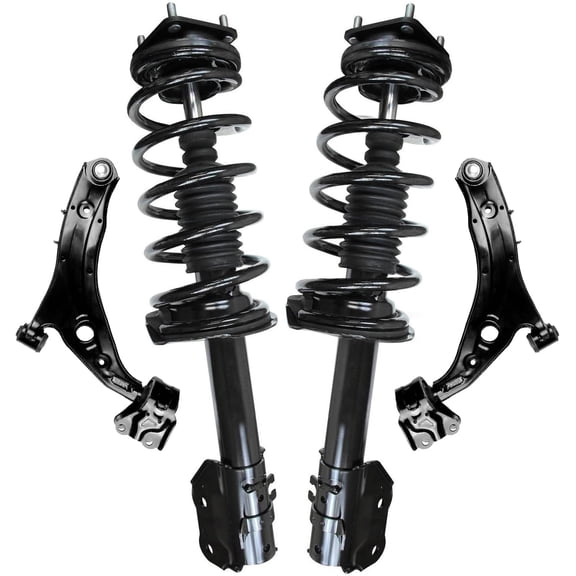 Detroit Axle - Front Strut & Control Arm for 2007 2008 2009 2010 2011 2012 2013 2014 2015 Mazda CX-9, 2 Lower Control Arms with Ball Joint Assembly 2 Struts with Coil Spring
