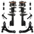 thumbnail image 1 of Detroit Axle - 8pc Front End Kit for Chevy Impala Monte Carlo Buick Allure Century LaCrosse Regal, Struts & Coil Spring Lower Control Arms w/Ball Joint Sway Bars Outer Tie Rods Replacement, 1 of 9