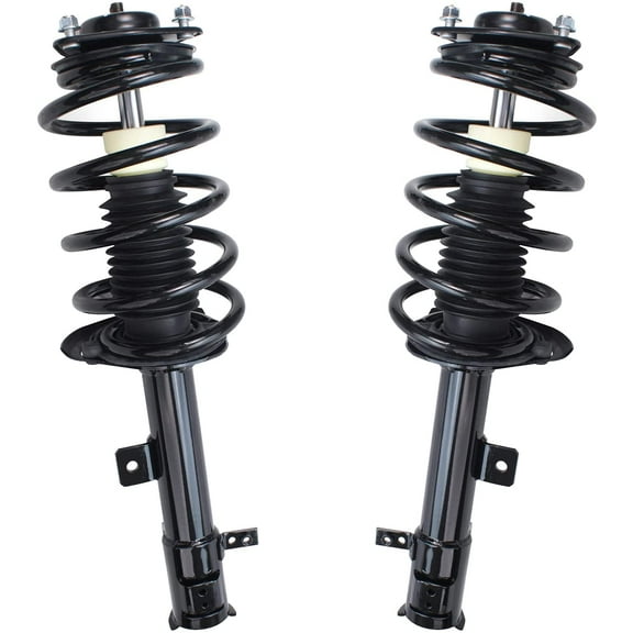 Detroit Axle - Front Strut kits for 2007-2012 Dodge Caliber Complete 2 Struts with Coil Spring 2008 2009 2010 2011 Replacement Left Right Quick Install Ready Struts Assembly