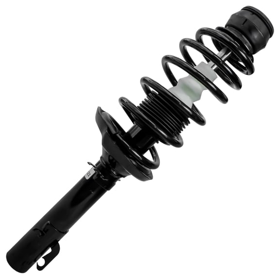 Detroit Axle - Front Strut for 1998-2006 Volkswagen Beetle 1999-2006 Golf 2007-2009 Golf Jetta City 1999-2005 Jetta, Complete Strut w/Coil Spring 2000 2001 2002 2003 2004 Replacement Suspension Shock