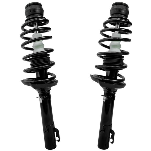 Detroit Axle - Front Struts for 1999-2005 Volkswagen Jetta 1998-2010 Beetle 1999-2006 Golf Complete 2 Struts w/Coil Spring 2000 2001 2002 2003 2004 Replacement Ready Struts Assembly