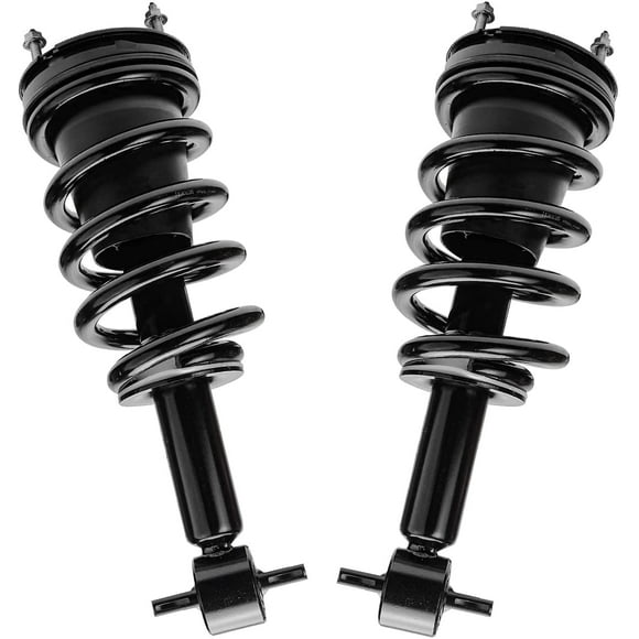 Detroit Axle - Front Struts for 2007-2013 Chevy GMC Silverado Sierra 1500 [Exc. Electronic Susp.] Complete 2 Struts w/Coil Spring 2008 2009 2010 2011 2012 Replacement Ready Struts Assembly