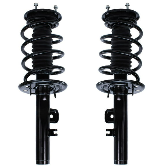 Detroit Axle - Front Struts for 2009-2012 Ford Flex [Non-Turbo] Complete 2 Struts w/Coil Spring 2010 2011 Replacement Quick Install Ready Struts Assembly