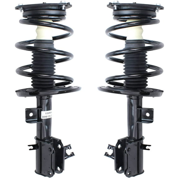 Detroit Axle - Front Struts for 2009-2014 Nissan Maxima Complete 2 Front Struts w/Coil Spring 2010 2011 2012 2013 Replacement Quick Install Ready Struts Assembly