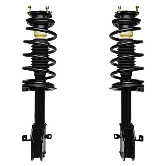 Detroit Axle - 2 Front Struts for 2007-2014 Ford Edge 2007-2015 Lincoln MKX, Complete 2 Struts with Coil Spring 2008 2009 2010 2011 2012 2013 Replacement Quick Install Ready Strut Shock Assembly
