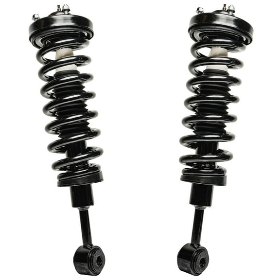 Detroit Axle - 4WD Front Struts for 2004-2008 Ford F-150, 06-08 Lincoln Mark LT Complete 2 Struts w/Coil Spring 2005 2006 2007 Replacement Quick Install Ready Struts Assembly