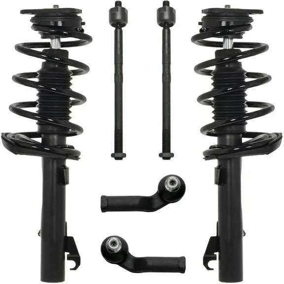 Detroit Axle - Front Struts & Coil Spring Assembly Inner Outer Tie Rods Replacement for 2008 2009 2010 2011 Volvo S40 C70 C30 V50