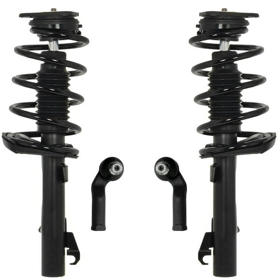 Detroit Axle - Front Struts & Coil Spring Assembly Outer Tie Rods Replacement for 2008 2009 2010 2011 Volvo S40 C70 C30 V50