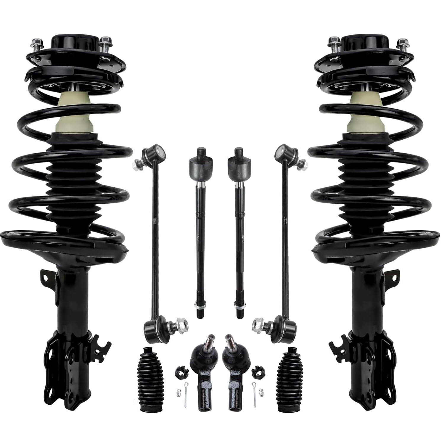 Detroit Axle - Front Struts & Coil Spring Sway Bars Tie Rods ...