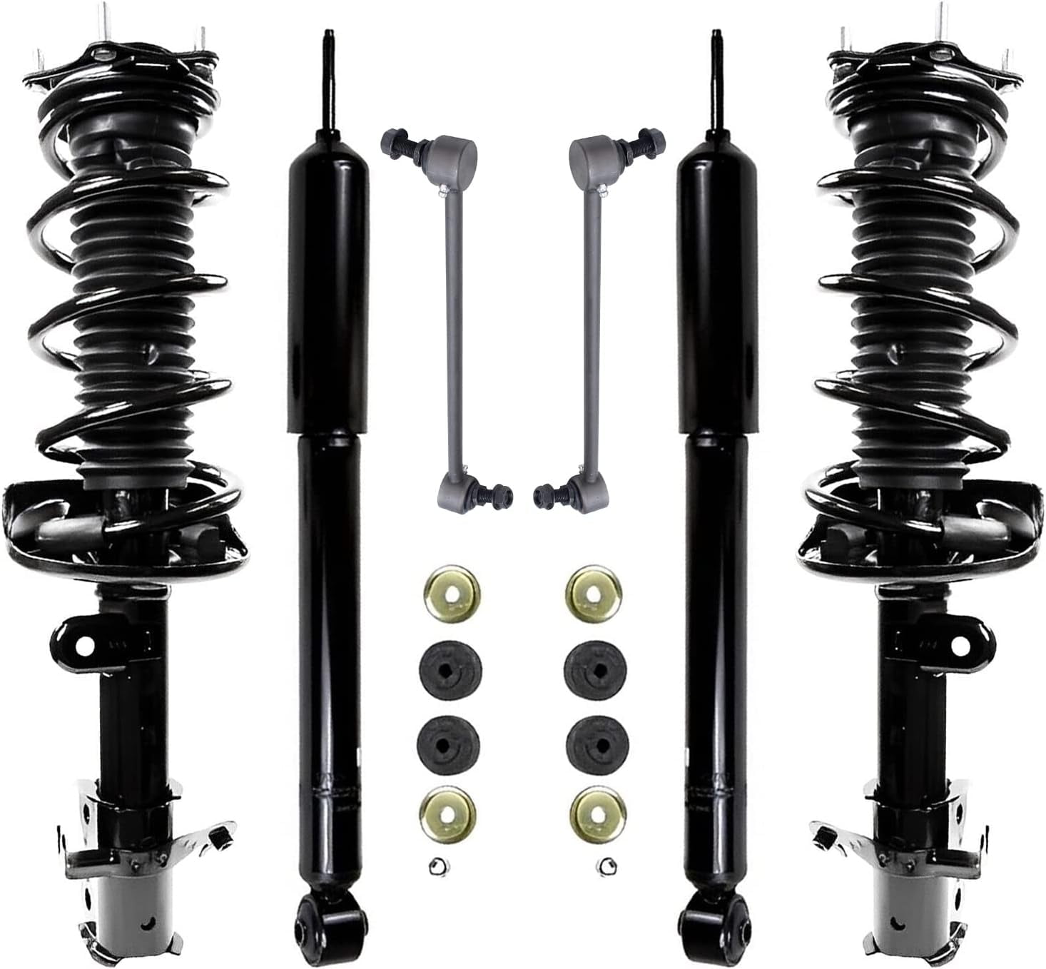 Detroit Axle Front Struts & Coil Springs Rear Shock Absorbers Sway
