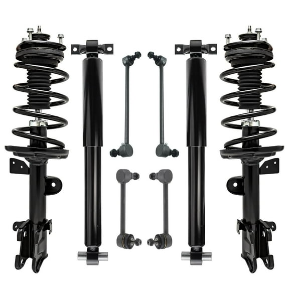 Detroit Axle - Front Struts & Coil Springs Rear Shock Absorbers Sway Bar Links Replacement for 2009-2015 Honda Pilot - 8pc Set