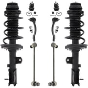 Detroit Axle - Front Struts & Coil Springs Sway Bar Links Outer Tie Rods Lower Ball Joints Replacement for 2012-2017 Hyundai Accent - 8pc Set