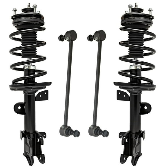 Detroit Axle - Front Struts Sway Bar Links for 2009-2015 Honda Pilot Replacement 2010 2011 2012 2013 2014 Complete Struts with Coil Spring Sway Bar End Links Front Suspension Kit