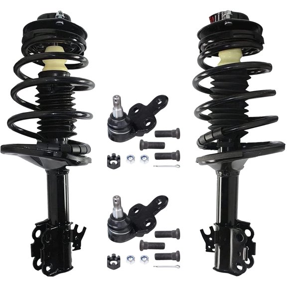 Detroit Axle - Front Struts Kit for 92-96 Toyota Camry [2.2L] 1995-1996 Avalon 2 Ready Suspension Struts w/Coil Spring Assembly 2 Lower Ball Joints Replacement