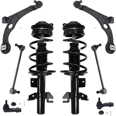 Detroit Axle 6-Piece Front End Kit For Dodge Dart 2013-2016 - Struts, Arms, Sway Bars
