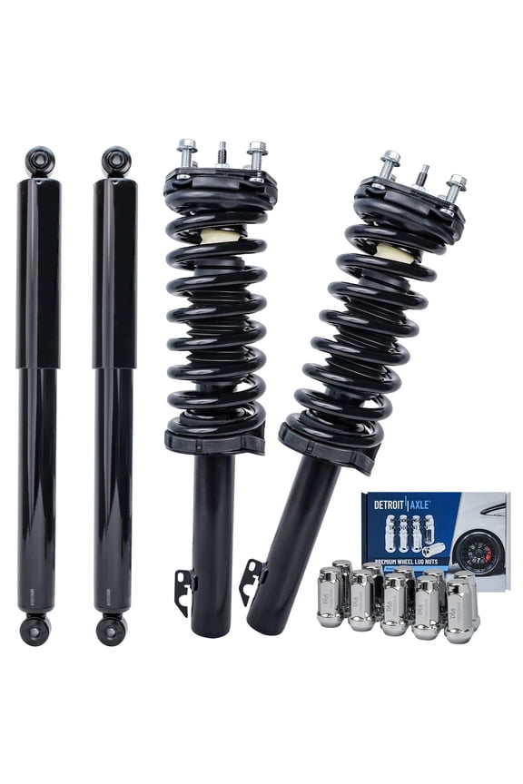 - Front Struts Rear Shocks Wheel Lug Nuts Replacement for 2005-2010 Jeep Commander Grand Cherokee