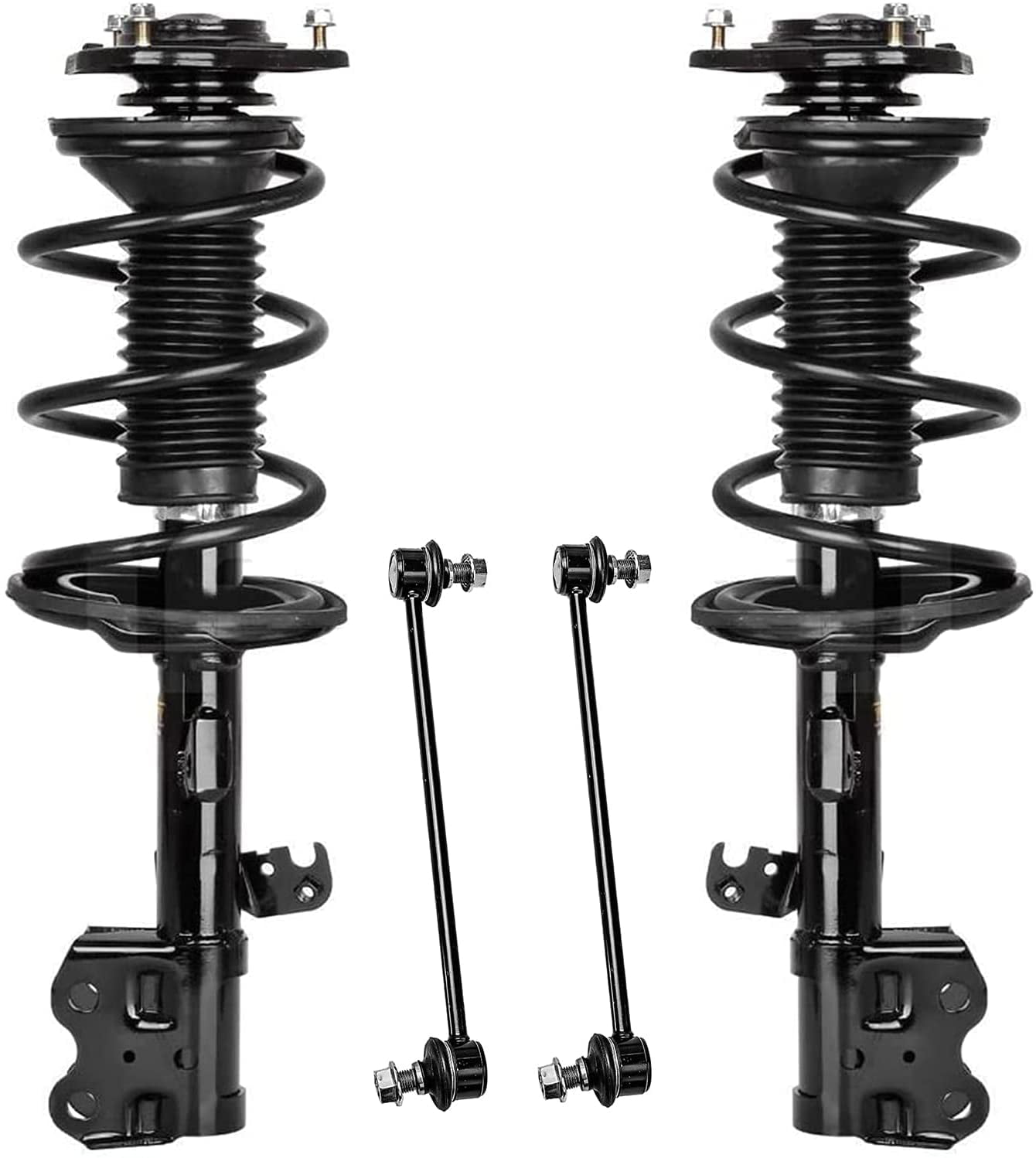 Detroit Axle Front Struts Sway Bars for 20042009 Toyota Prius Complete 2 Struts w/Coil Spring