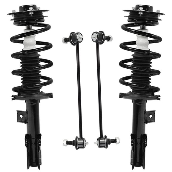 Detroit Axle - Front Struts Sway Bars for 2010-2017 GMC Terrain 2012 Chevy Captiva Sport, 2 Struts with Coil Spring 2 Sway Bar End Links 2011 2012 2013 2014 2015 2016 Replacement Suspension Kit