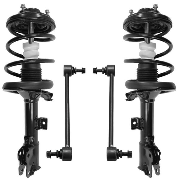 Detroit Axle - Front Struts Sway Bars for 2011-2018 Mitsubishi Outlander Sport, 2 Struts with Coil Spring Assembly 2 Sway Bar End Links 2012 2013 2014 2015 2016 2017 Replacement Suspension Kit