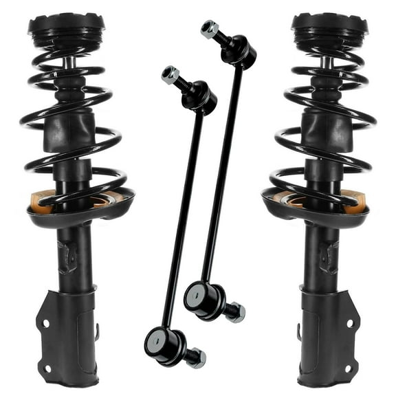 Detroit Axle - Front Struts Sway Bars for 2013 2014 2015 Chevy Malibu 2016 Malibu Limited, 2 Struts with Coil Springs 2 Sway Bar End Links Replacement Suspension Kit