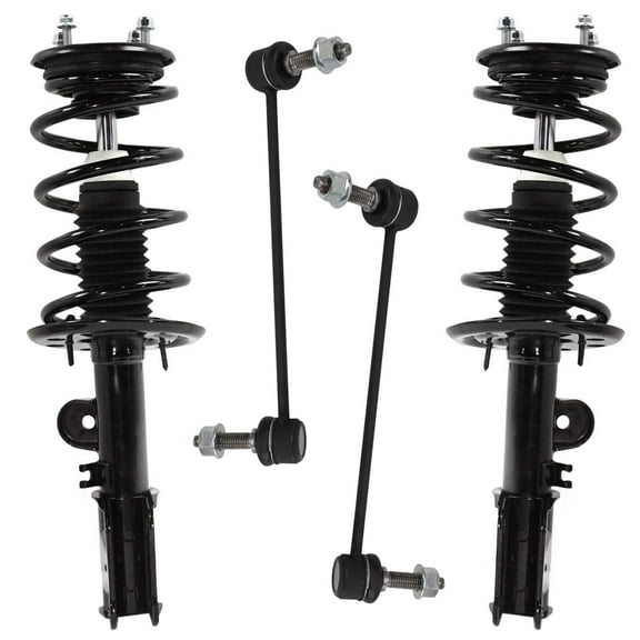 Detroit Axle - Front Struts Sway Bars for Ford 2013-2018 Taurus [SHO], 2 Complete Struts with Coil Spring 2 Sway Bar End Links 2014 2015 2016 2017 Replacement Suspension Kit