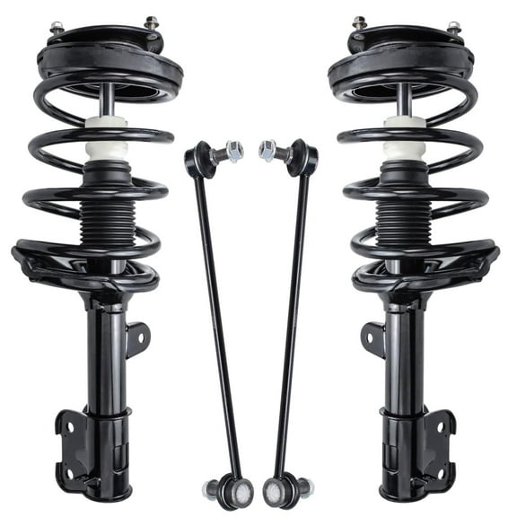 Detroit Axle - Front Struts Sway Bars Replacement for 2007 2008 2009 Hyundai Santa Fe Auto Trans