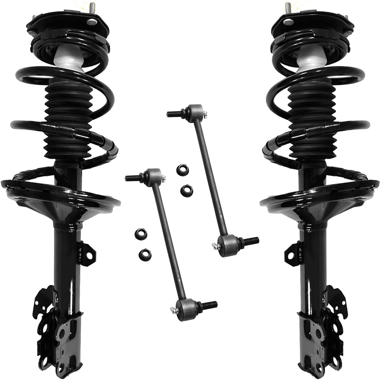 Detroit Axle - Front Struts Sway Bars for Toyota Highlander Lexus