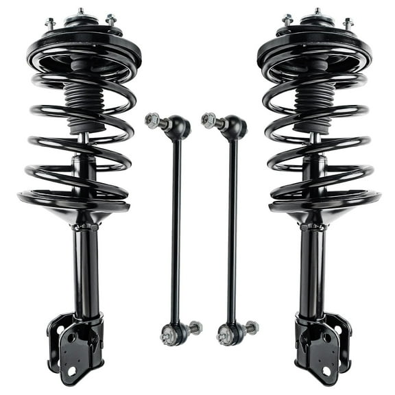 Detroit Axle - Front Struts Sway Bars kit for 2003-2005 Honda Pilot 01-02 MDX Complete 2 Struts with Coil Spring 2 Front Sway Bar Links 2001 2002 2004 2005 Replacement Ready Struts Assembly