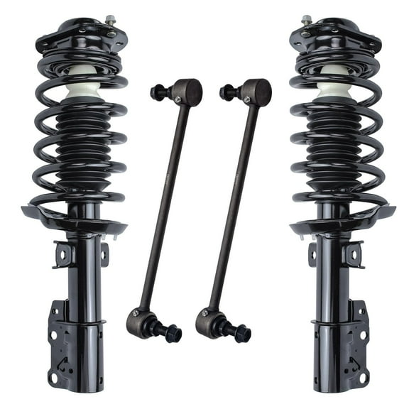 Detroit Axle - Front Struts Sway Bars kit for 2005-2010 Chevy Cobalt 2006-2011 HHR [w/o RPO Code FE5] Complete 2 Struts w/ Coil Spring 2 Front Sway Bar Links Replacement Ready Struts Assembly