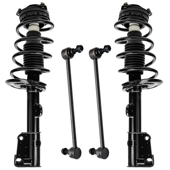 Detroit Axle - Front Struts Sway Bars kit for 2008-2019 Dodge Grand Caravan 08-16 Chrysler Town & Country Complete Struts w/Coil Spring 2009 2010 2011 2012 2013 2014 2015 2016 Replacement Struts