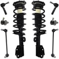 thumbnail image 1 of Detroit Axle - Front Struts W/Coil Spring Sway Bar Links Outer Tie Rods Replacement for 2005-2006 Chevy Equinox 2006 Pontiac Torrent, 1 of 7