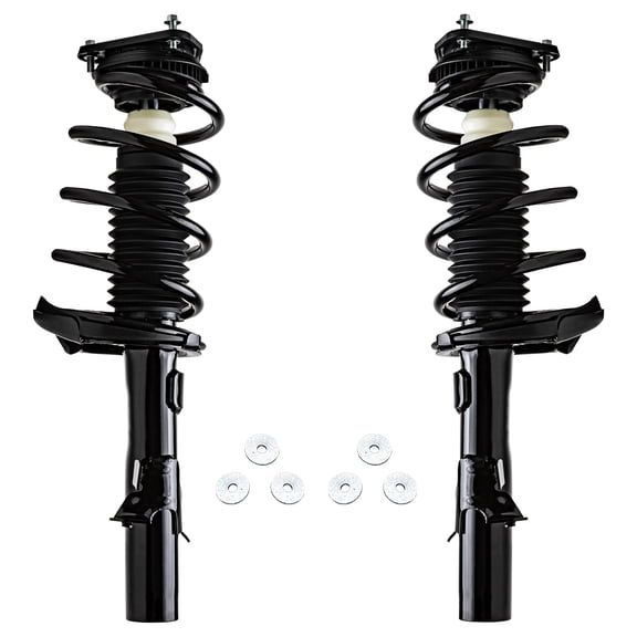 Detroit Axle - Front Struts for 2.0L 2012 2013 Ford Focus Complete 2 Struts w/Coil Spring Replacement Ready Struts Assembly