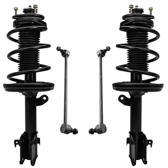 Detroit Axle - Front Struts for 2006-2014 Honda Ridgeline 2007 2008 2009 2010 2011 2012 2013, 2 Ready Struts Assembly, 2 Sway Bar Links Replacement
