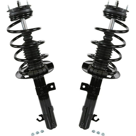 Detroit Axle - Front Struts for Ford 2008 2009 2010 2011 Focus, Complete Struts with Coil Spring Assembly Replacement