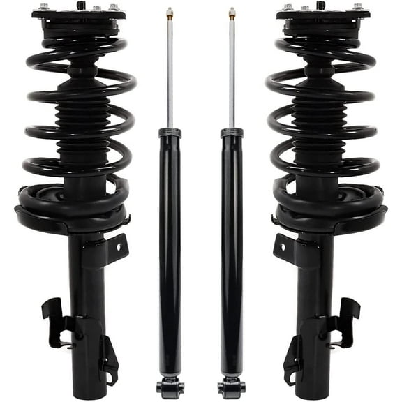 Detroit Axle - Front Struts w/Coil Spring Rear Shock Absorbers Replacement for 2012 2013 2014 Mazda 5