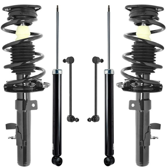 Detroit Axle - Front 6pc Struts Kit for 2013 Ford Escape, Struts w/Coil Spring Sway Bars Rear Shock Absorbers Replacement Suspension