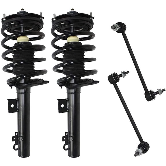Detroit Axle - Front Struts w/Coil Spring Sway Bars Replacement for Ford Taurus Mercury Sable - 4pc Set Fits select: 2000-2004 FORD TAURUS SES, 1996-1997 FORD TAURUS GL
