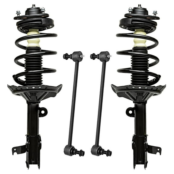 Detroit Axle - Front Struts Sway Bars for 2005 2006 2007 Honda Odyssey Complete 2 Struts w/Coil Spring Replacement 2 Sway Bars Assembly