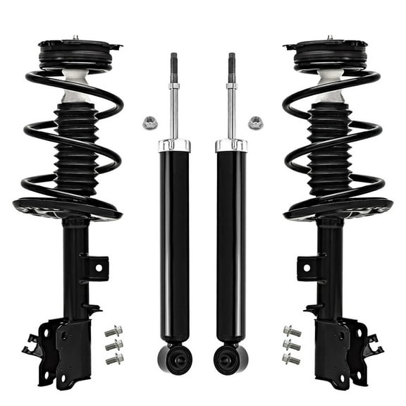 Detroit Axle - Front Struts w/Coil Springs Rear Shock Absorbers Replacement for 2009 2010 2011 2012 2013 2014 Nissan Murano - 4pc Set