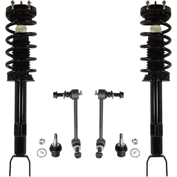 Detroit Axle - Front Struts w/Coil Springs Sway Bar Links Lower Ball Joints Replacement for 2011-2019 Chrysler 300 RWD - 6pc Set