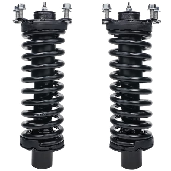 Detroit Axle - Front Struts Kit for Jeep 2002-2007 Liberty, 2003 2004 2005 2006 [Excludes Diesel] 2 Struts w/Coil Spring Assembly 2 Sway Bar End Links Replacement Ready Shocks